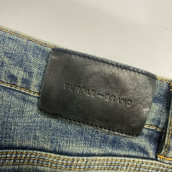 PURPLE BRAND Destroyed Patch Skinny Jean 40 - Picture 10 of 15